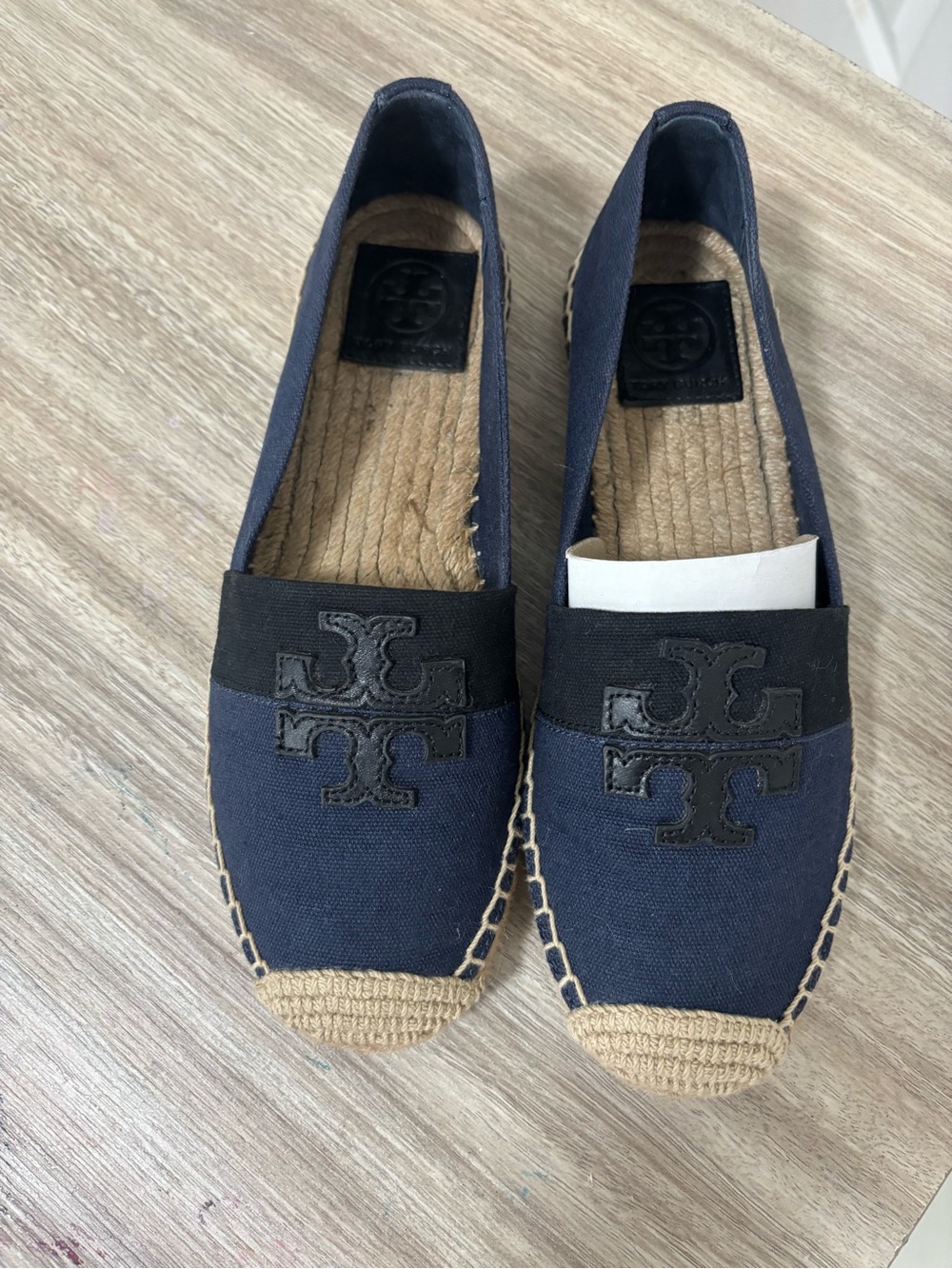 Tory Burch Navy Espadrilles Size 7